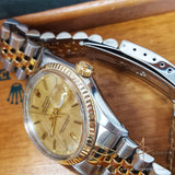 [Box & Cert] Rolex Datejust 16013 Linen Dial  Vintage Watch (1983)