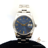 Rare Rolex Blue Oysterdate Precision 6694 Vintage Watch (1984)