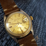 Rolex Oyster Perpetual Datejust Men Ref 1601 Linen Dial Watch (Year 1978)