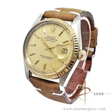 Rolex Datejust 16013 Champagne Linen Dial Vintage Watch (1980)