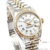 [Box/ Cert] Rolex Lady Datejust White Diamond Roman Dial (1992) C137245
