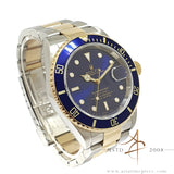 Rolex Submariner Date Blue 16613T Gold Steel No Pinhole (2003)