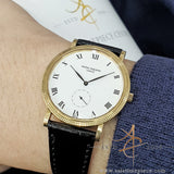 Patek Philippe Calatrava Ref 3919 White Roman Dial In 18k Gold 1990s