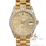 Rolex Datejust Ladies 68158 Diamond 18K Gold (1991)