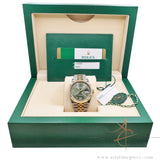 Rolex Datejust 36 Ref 126233 Olive Green Diamond Dial on Jubilee (2019)