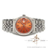 Rolex Datejust Ref 1603 Custom Orange Dial Vintage Watch (1970)