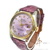 Rolex Datejust 16013 Custom Sunburst Purple Roman Dial Vintage Watch (1984)