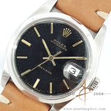 Rolex Oysterdate Precision 6694 Black Stardust Dial Vintage Watch (1962)