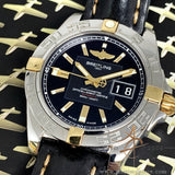 Breitling Galactic 41 Ref B49350 Automatic Chronometer Gold Steel Watch (Year 2010)