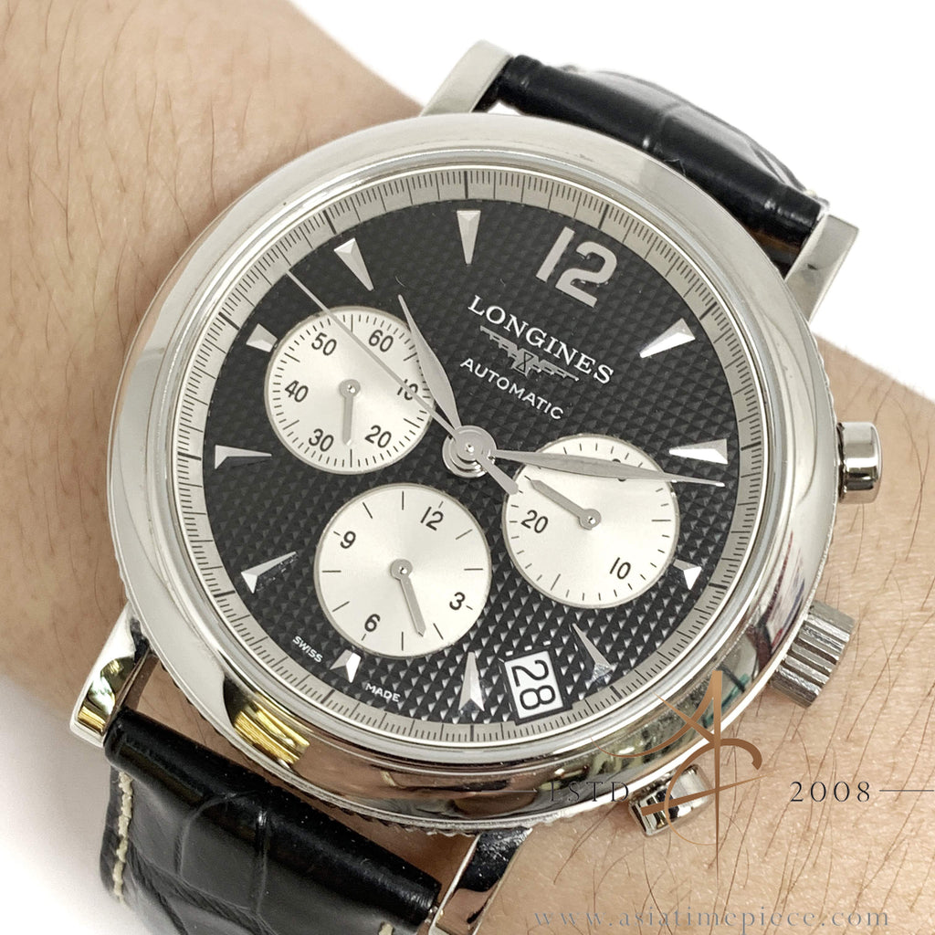 [Rare] Longines Clous de Paris Boutique Limited Ed Reverse Panda Dial ...