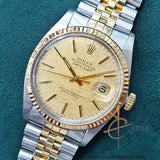 [Box & Cert] Rolex Datejust 16013 Linen Dial Vintage Watch (1983)