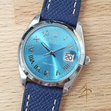 Rolex Precision 6694 Custom Tiffany Blue Dial Vintage Watch (1961)