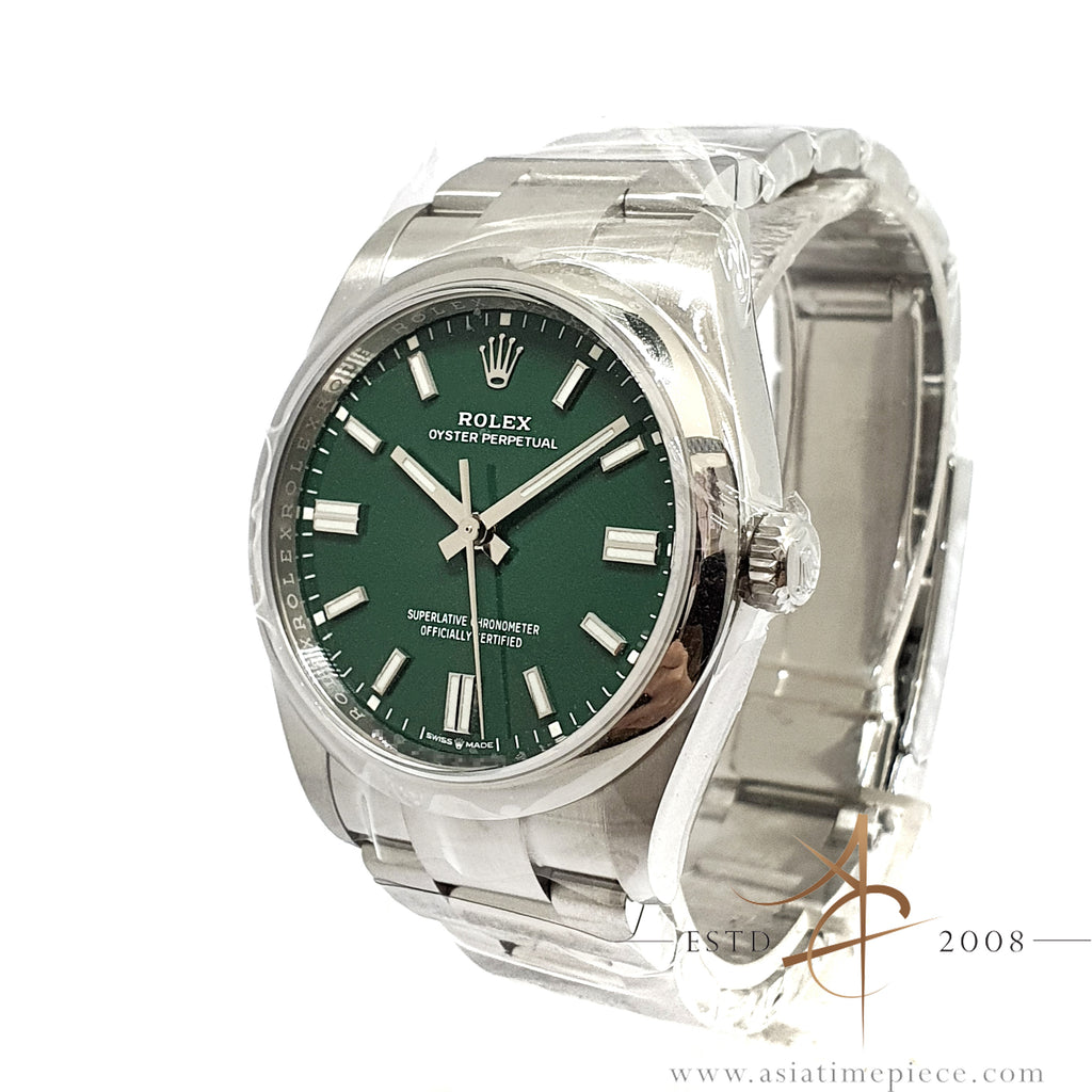 Brand New Rolex OP36 Oyster Perpetual 36 Ref 126000 Green (2021) – Asia ...