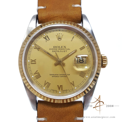 Rolex Roman Dial Datejust 36mm Vintage Watch 16233 (Year 1991)
