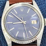 Rolex 1601 Custom Blue Vintage Watch (Year 1973)