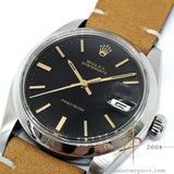 Rolex Oysterdate Precision 6694 Black Dial Vintage Watch (1975)