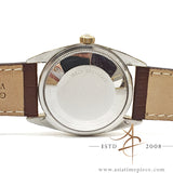 Rolex Oyster Date Ref 1550 14K Gold Shell Linen Dial Vintage Watch (1979)