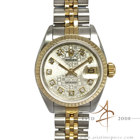 Rolex Datejust Ladies 6917 Custom Computer Diamond Dial Vintage Watch (1982)