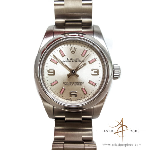 Rolex Pink Oyster Perpetual For Ladies (2007) Ref 176200