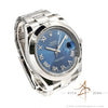 Rolex Datejust 41 116300 Azurro Blue Roman Dial on Oyster Bracelet (2013)