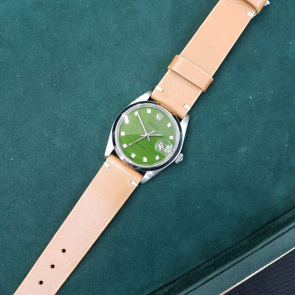 Rolex 6694 Custom Green Diamonds Vintage Watch 1979 Asia Timepiece rolex-6694-custom-green-diamonds-vintage-watch-1979-asia-timepiece