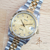 Rolex Datejust 31 Midsize Ref 68273 Computer Diamond Dial No Pinhole (1993)