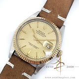 Rolex Datejust 16013 Champagne Linen Dial Vintage Watch (1985)
