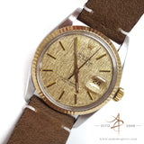 Rolex Datejust 16013 Champagne Linen Dial Vintage Watch (Year 1980)