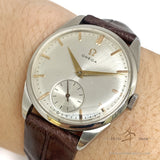 Omega White Sunburst Dial Vintage Watch