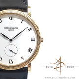 Patek Philippe Calatrava Ref 3919 White Roman Dial In 18k Gold 1990s