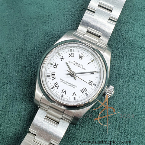 Rolex Oyster Perpetual 26 Lady 176200 White Roman Dial (2008)