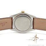 Rolex Precision 6694 Custom Gold Bezel & White Dial Vintage Watch (1974)