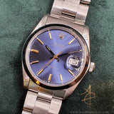 Rolex Oysterdate Precision 6694 Custom Blue Dial Vintage Watch (1984)