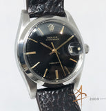 Rolex Oysterdate Precision Ref 6694 Black Dial Vintage Watch (Year 1981)