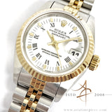 Rolex Datejust Ladies 69173 White Roman Dial (1990)