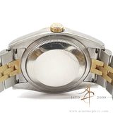 Rolex Datejust 36 Ref 116243 Factory Diamond Bezel White Roman Dial Jubilee