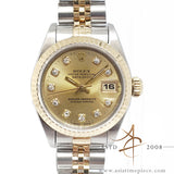 Rolex Datejust Ladies Ref 69173 Champagne Diamond Dial (1995)