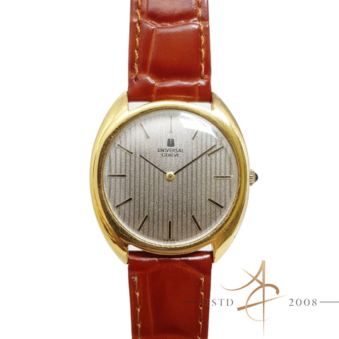 Universal Geneve Vintage Gold Micron Mechanical Winding Watch
