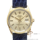 Rolex Oyster Perpetual Date Ref 15505 Gold Cap Vintage Watch (1984)