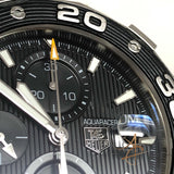 Tag Heuer Aquaracer 500m Ref CAJ2110 Chronograph Automatic Black Steel Watch