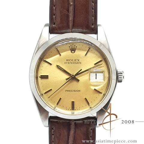 Rolex Precision 6694 Champagne Dial Vintage Watch (1969)