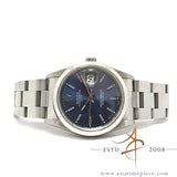 Rolex Oyster Perpetual 34 Date 15200 Sunburst Blue Dial (1996)