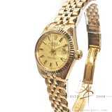 [Rare] Rolex Lady Datejust 69178 Linen Dial in 18K Gold Jubilee Bracelet Vintage Watch (1984)