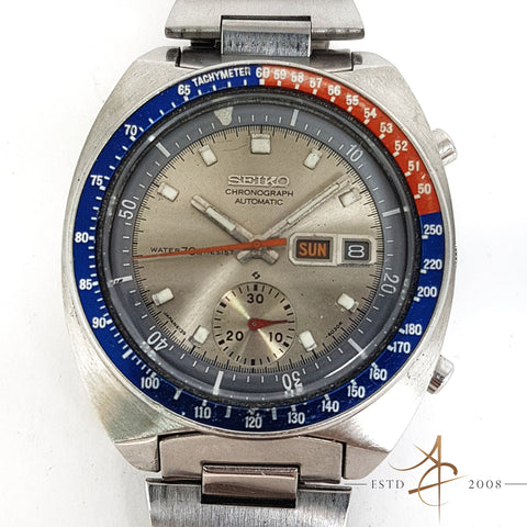 Seiko Pogue "World's First Automatic Chronograph" Vintage Watch 6139-6002