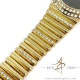 [Rare] Jaeger LeCoultre Onyx Dial 18K Gold Diamond Vintage Ladies Watch (1983)