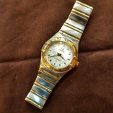 Omega Constellation MOP Half Gold Lady Quartz Watch