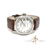 Rolex Oysterdate Precision Ref 6466 Roman Dial Boy Size Winding Vintage Watch