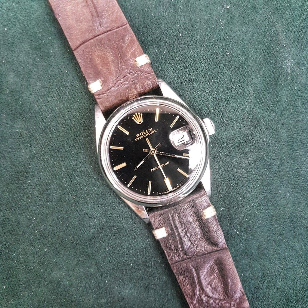 Rolex Oysterdate Precision 6694 Black Vintage Watch 1971 Asia Rolex oysterdate precision 6694 black vintage watch 1971 asia