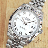 Rolex Datejust 41 126334 White Roman Dial Jubilee Bracelet (2020)