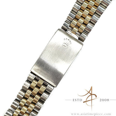 Rolex 20mm Half Gold Jubilee 62523H Vintage Bracelet End Link 455